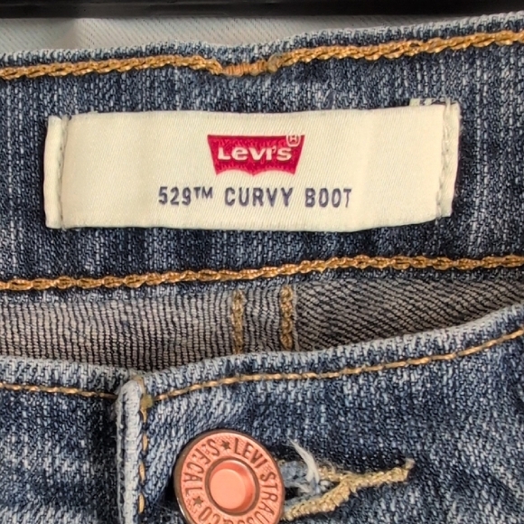 Levi's Women's Boot Cut Jeans - Classic Blue - Picture 6 of 7